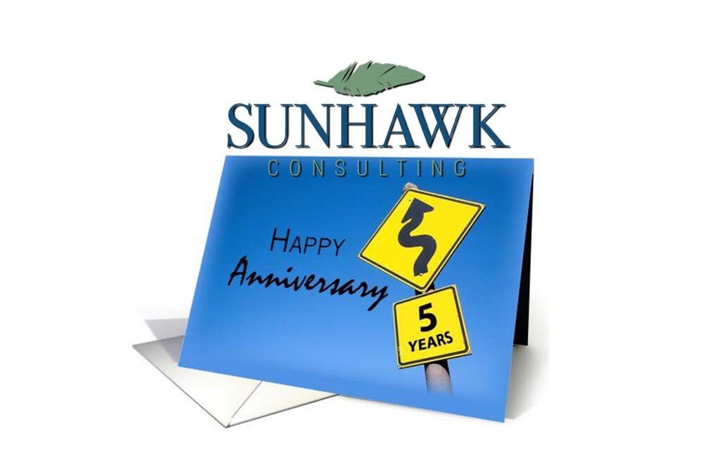 Celebrating 5 Years of Excellence at SunHawk Consulting!