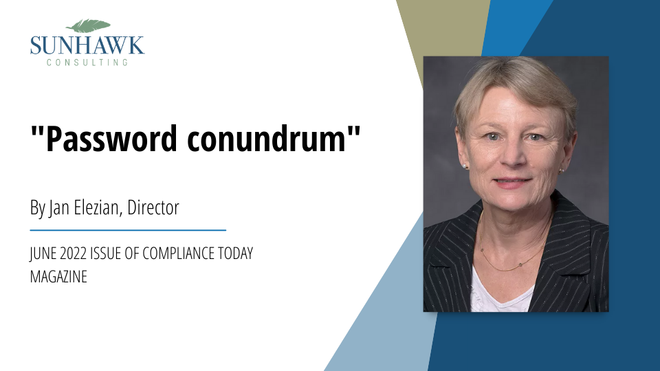 Jan Elezian featured in Compliance Today