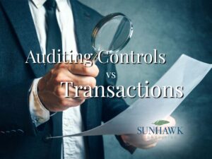Auditing Controls vs Transactions