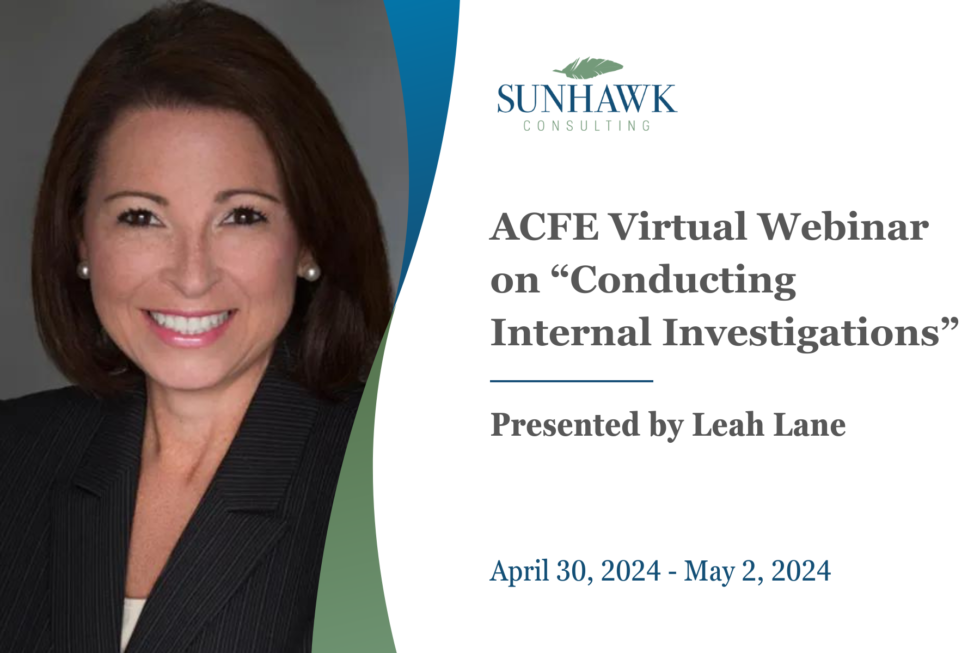 Leah Lane Presents Conducting Internal Investigations Webinar