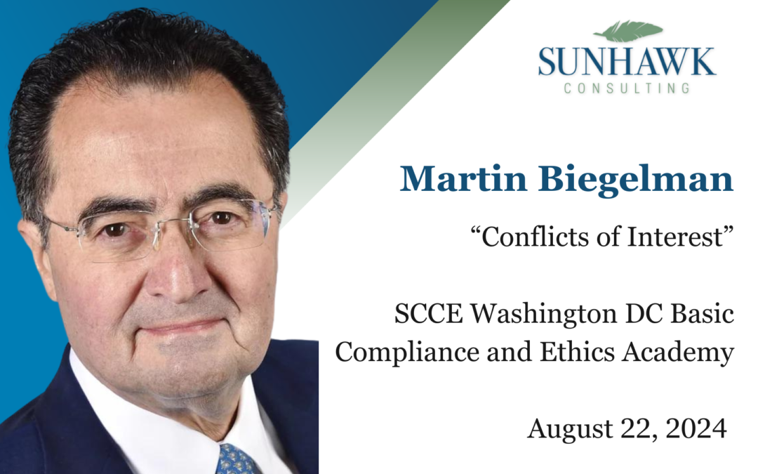 Martin Biegelman on Conflicts of Interest