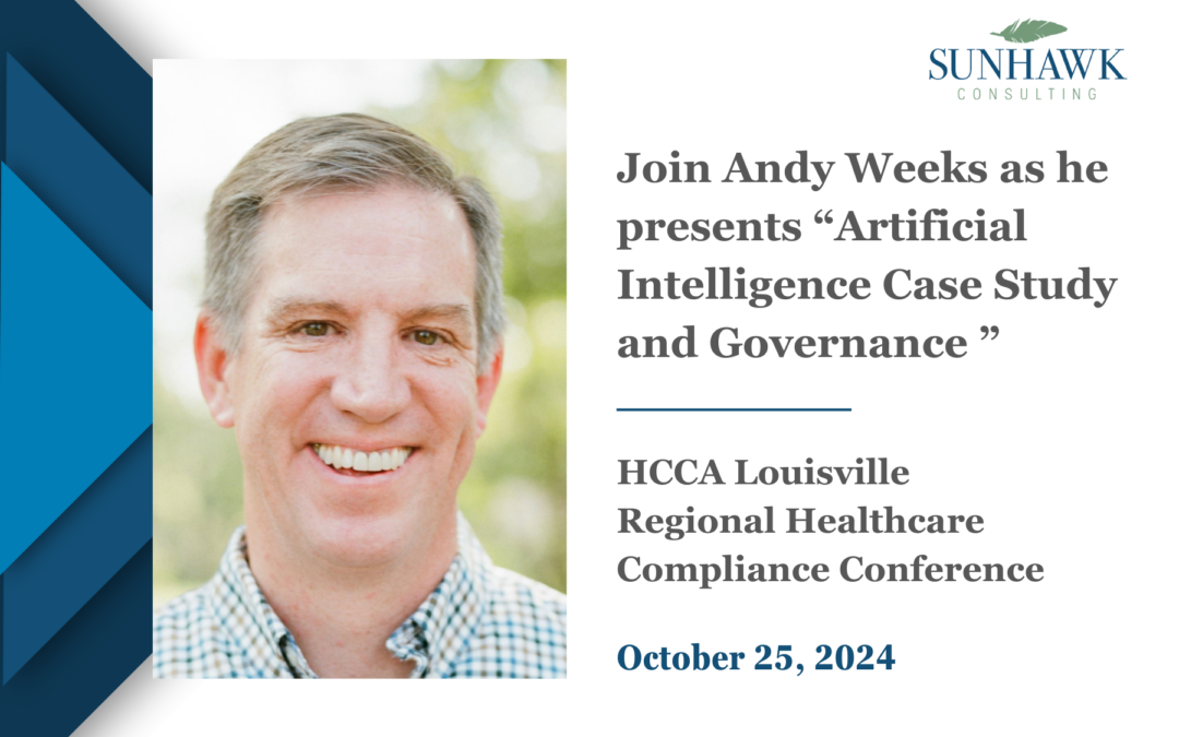 Andy Weeks to Present “AI Case Study and Governance”