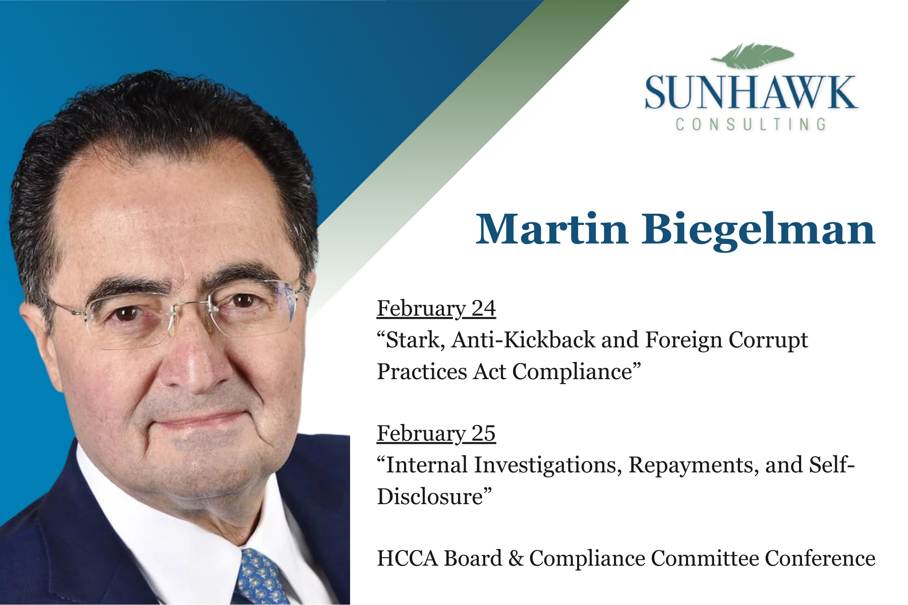 Martin Biegelman at HCCA Board & Compliance Committee Conference