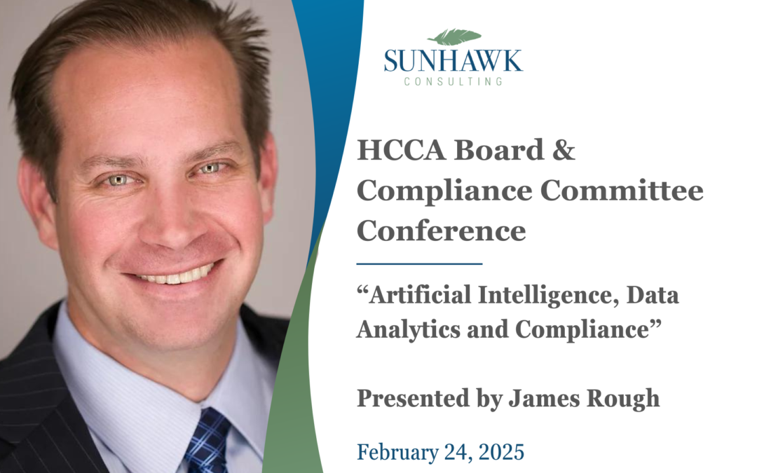 James Rough Presenting on “Artificial Intelligence, Data Analytics and Compliance”