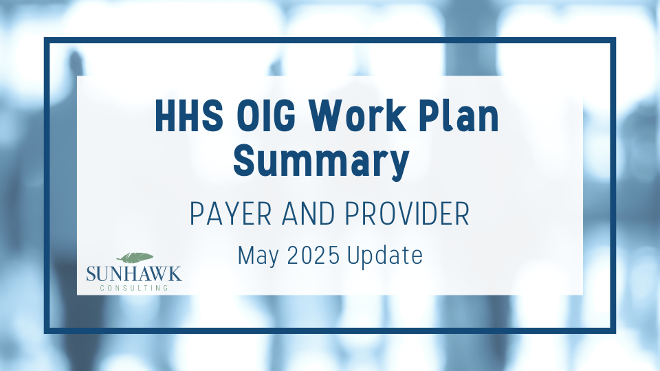 HHS OIG Work Plans May 2025 Update