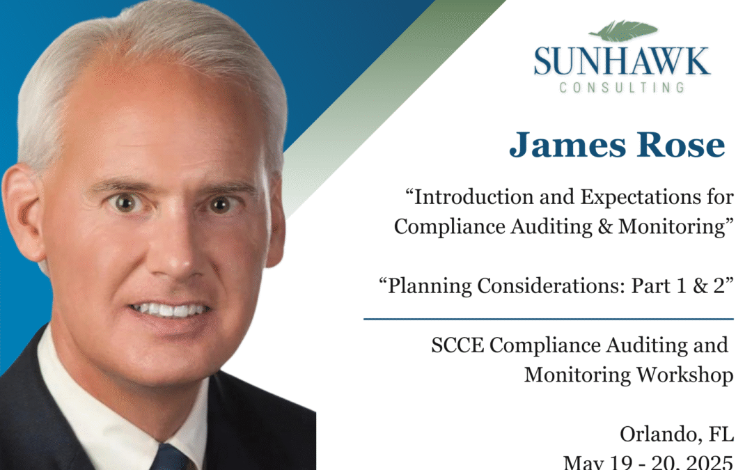 James Rose Speaking at SCCE Compliance Auditing & Monitoring Workshop