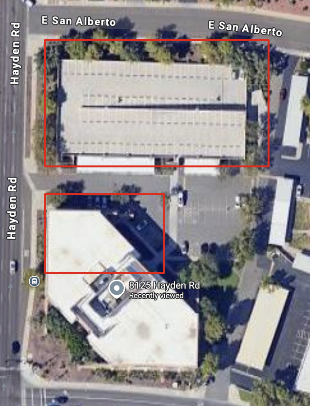 Parking map for HonorHealth