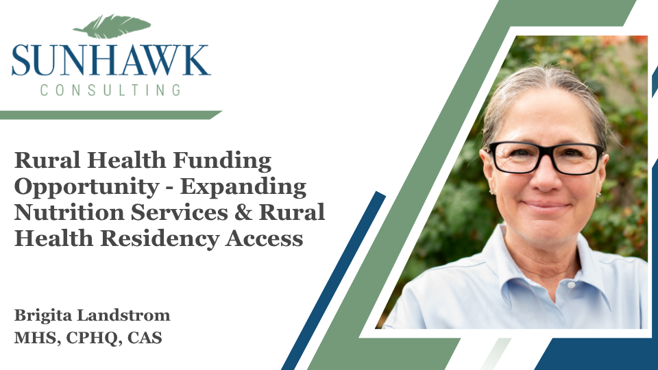 Rural Health Funding Opportunity – Expanding Nutrition Services & Rural Health Residency Access